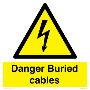 Danger Buried cables